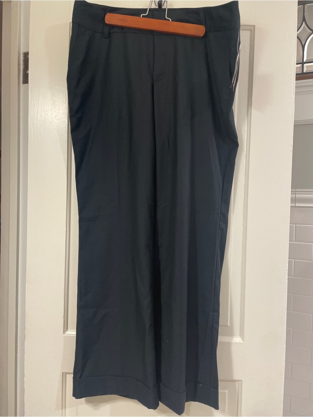 Vintage Merona Women's Black Wide-Leg Trousers